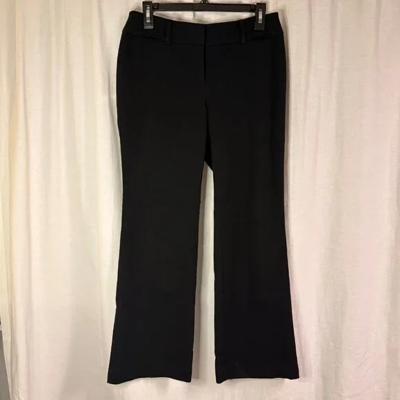 LOFT Curvy Dress Trousers 4P Black Bootcut Career Pants - Picture 1 of 8